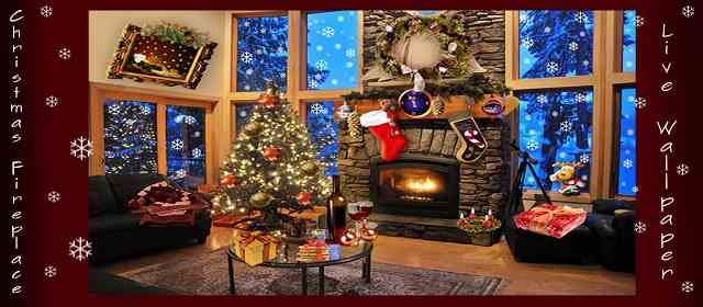 Christmas Fireplace LWP Deluxe Apk