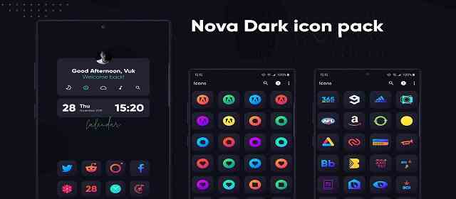 Nova Dark Icon Pack Apk